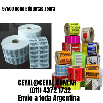 97500 Rollo Etiquetas Zebra