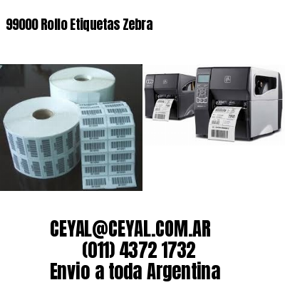 99000 Rollo Etiquetas Zebra