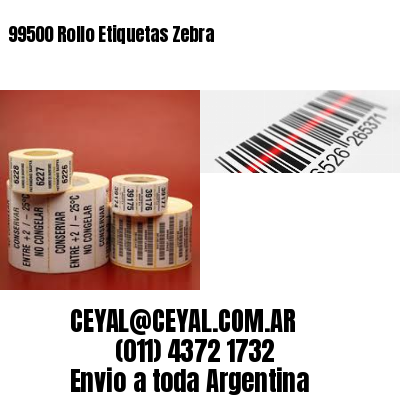 99500 Rollo Etiquetas Zebra