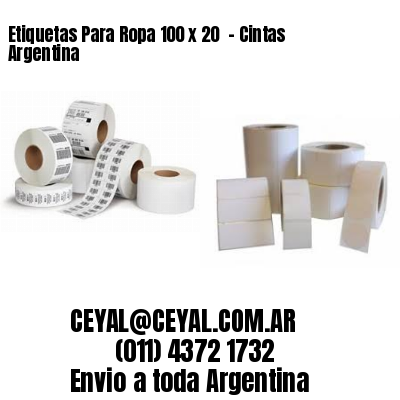 Etiquetas Para Ropa 100 x 20  – Cintas Argentina