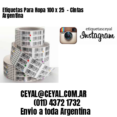 Etiquetas Para Ropa 100 x 25  – Cintas Argentina