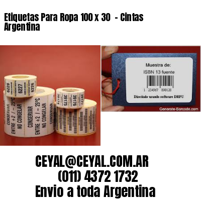 Etiquetas Para Ropa 100 x 30  – Cintas Argentina