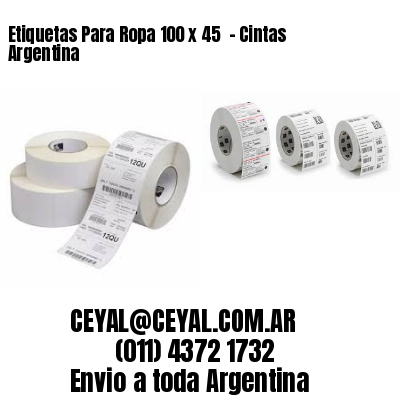 Etiquetas Para Ropa 100 x 45  – Cintas Argentina