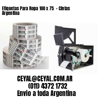 Etiquetas Para Ropa 100 x 75  – Cintas Argentina