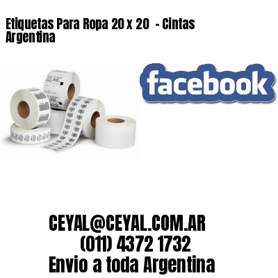 Etiquetas Para Ropa 20 x 20  – Cintas Argentina