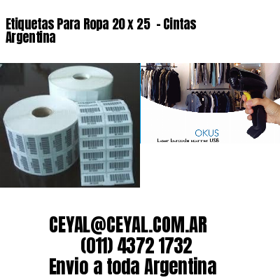 Etiquetas Para Ropa 20 x 25  – Cintas Argentina