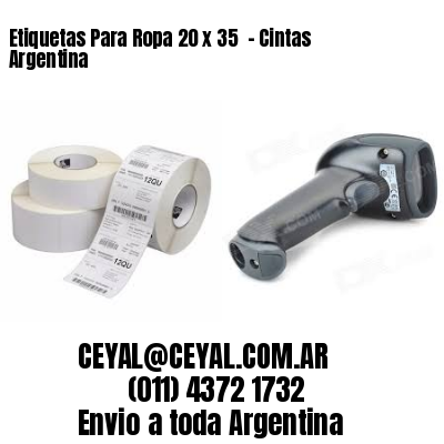 Etiquetas Para Ropa 20 x 35  – Cintas Argentina