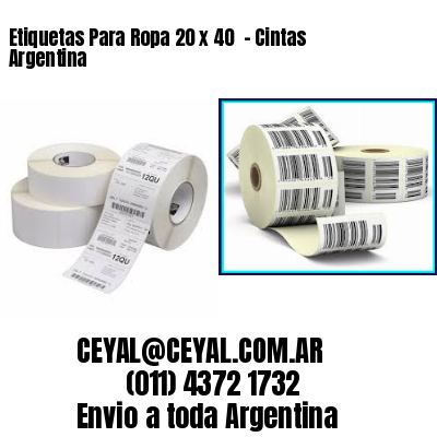 Etiquetas Para Ropa 20 x 40  – Cintas Argentina