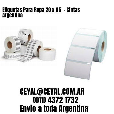 Etiquetas Para Ropa 20 x 65  – Cintas Argentina