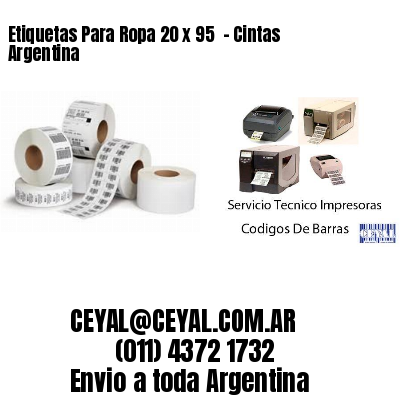 Etiquetas Para Ropa 20 x 95  – Cintas Argentina