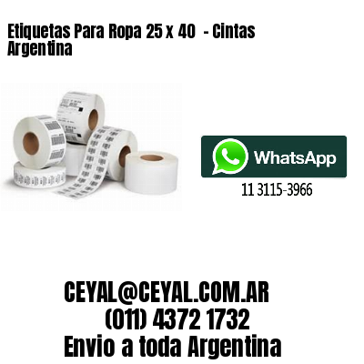 Etiquetas Para Ropa 25 x 40  – Cintas Argentina