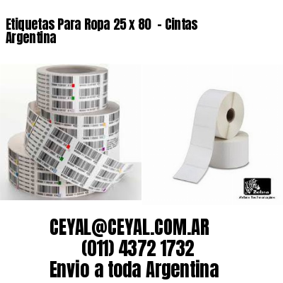 Etiquetas Para Ropa 25 x 80  – Cintas Argentina