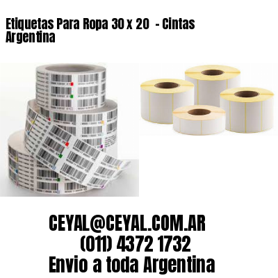 Etiquetas Para Ropa 30 x 20  – Cintas Argentina