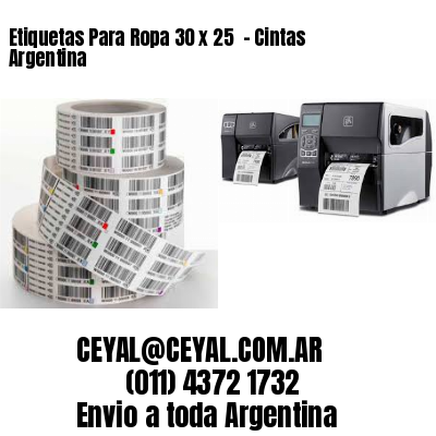 Etiquetas Para Ropa 30 x 25  – Cintas Argentina