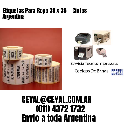Etiquetas Para Ropa 30 x 35  – Cintas Argentina
