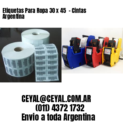 Etiquetas Para Ropa 30 x 45  – Cintas Argentina