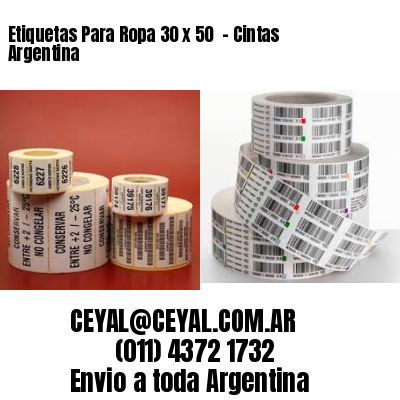 Etiquetas Para Ropa 30 x 50  – Cintas Argentina