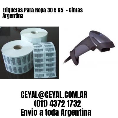 Etiquetas Para Ropa 30 x 65  – Cintas Argentina