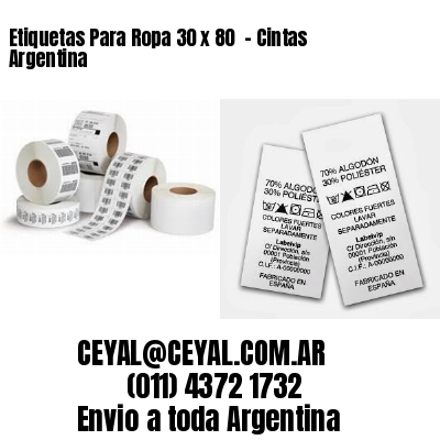 Etiquetas Para Ropa 30 x 80  – Cintas Argentina