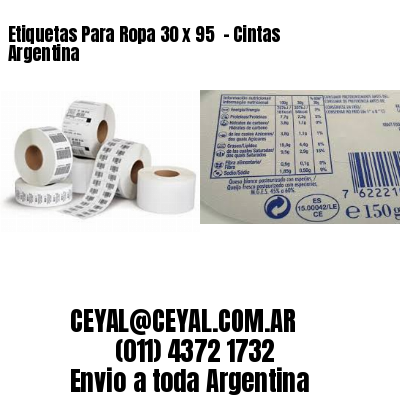 Etiquetas Para Ropa 30 x 95  – Cintas Argentina