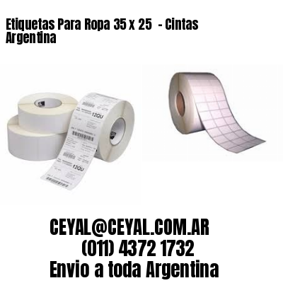 Etiquetas Para Ropa 35 x 25  – Cintas Argentina