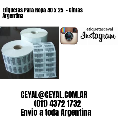 Etiquetas Para Ropa 40 x 25  – Cintas Argentina
