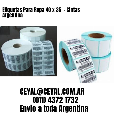 Etiquetas Para Ropa 40 x 35  – Cintas Argentina