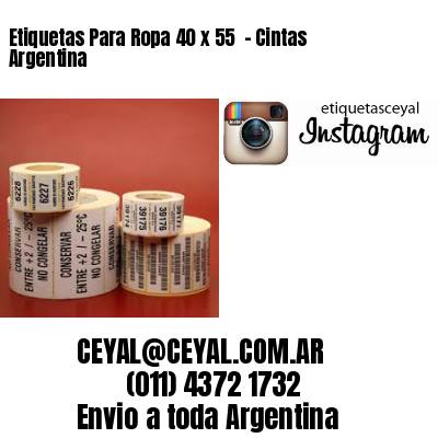 Etiquetas Para Ropa 40 x 55  – Cintas Argentina