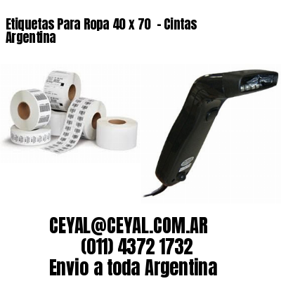 Etiquetas Para Ropa 40 x 70  – Cintas Argentina