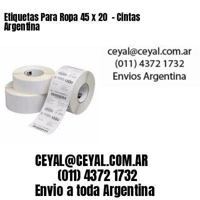 Etiquetas Para Ropa 45 x 20  – Cintas Argentina