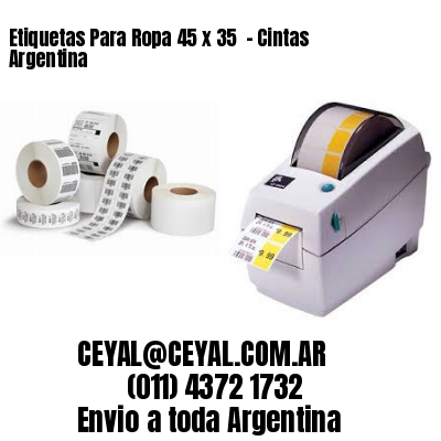 Etiquetas Para Ropa 45 x 35  – Cintas Argentina