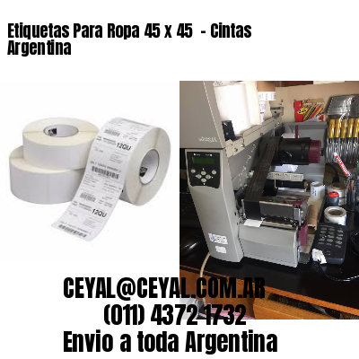 Etiquetas Para Ropa 45 x 45  – Cintas Argentina