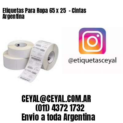 Etiquetas Para Ropa 65 x 25  – Cintas Argentina