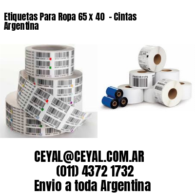 Etiquetas Para Ropa 65 x 40  – Cintas Argentina