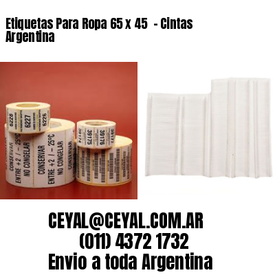 Etiquetas Para Ropa 65 x 45  – Cintas Argentina