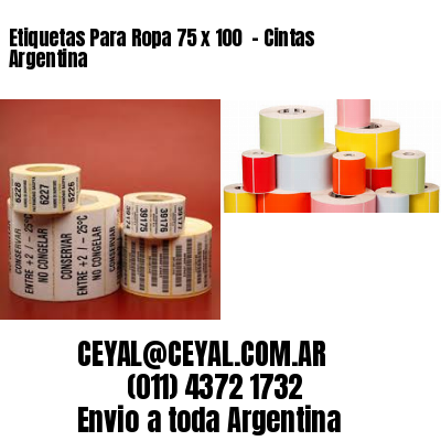 Etiquetas Para Ropa 75 x 100  – Cintas Argentina