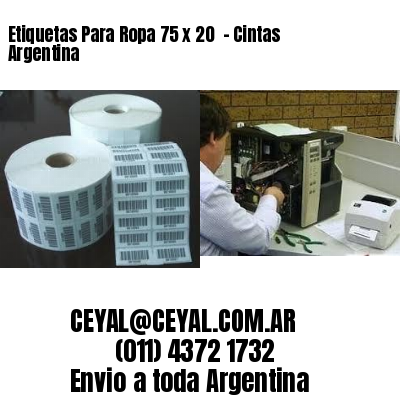Etiquetas Para Ropa 75 x 20  – Cintas Argentina
