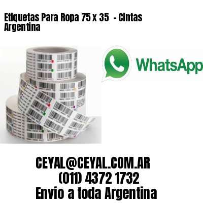 Etiquetas Para Ropa 75 x 35  – Cintas Argentina