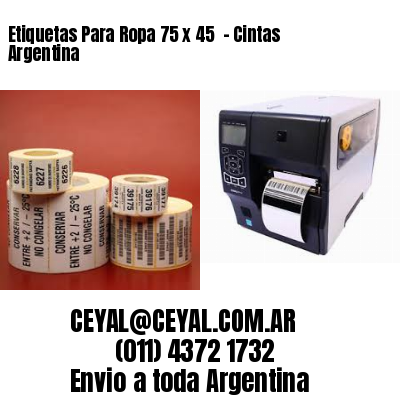 Etiquetas Para Ropa 75 x 45  – Cintas Argentina