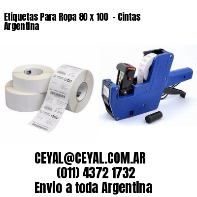 Etiquetas Para Ropa 80 x 100  – Cintas Argentina