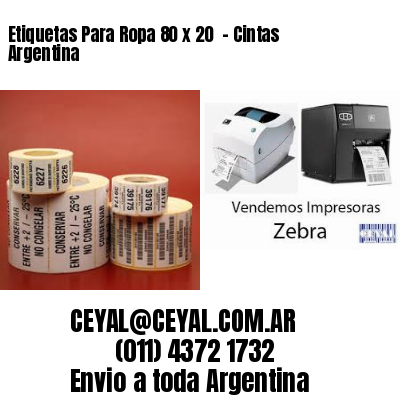 Etiquetas Para Ropa 80 x 20  – Cintas Argentina