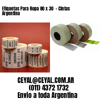 Etiquetas Para Ropa 80 x 30  – Cintas Argentina