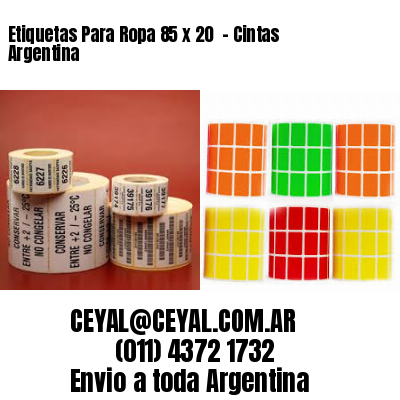 Etiquetas Para Ropa 85 x 20  – Cintas Argentina