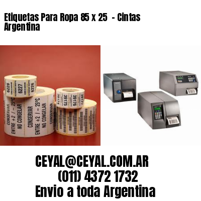 Etiquetas Para Ropa 85 x 25  – Cintas Argentina