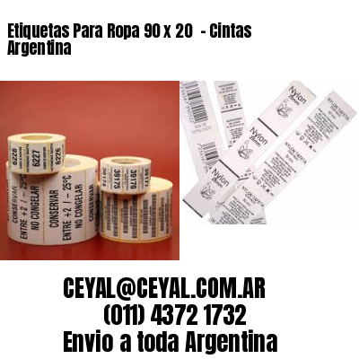 Etiquetas Para Ropa 90 x 20  – Cintas Argentina