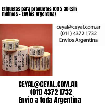 Etiquetas para productos 100 x 30 (sin minmos – Envíos Argentina)