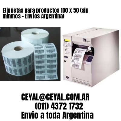 Etiquetas para productos 100 x 50 (sin minmos – Envíos Argentina)