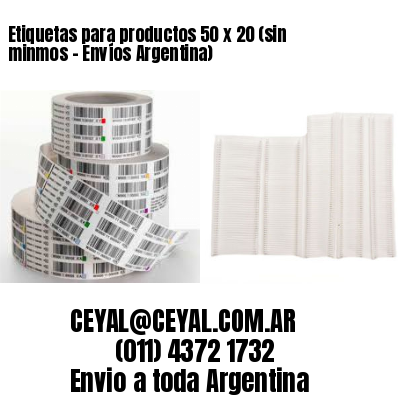 Etiquetas para productos 50 x 20 (sin minmos – Envíos Argentina)