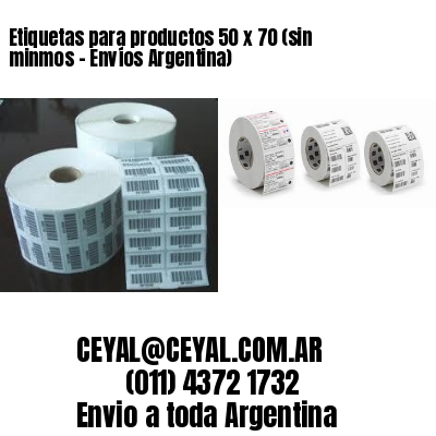 Etiquetas para productos 50 x 70 (sin minmos – Envíos Argentina)