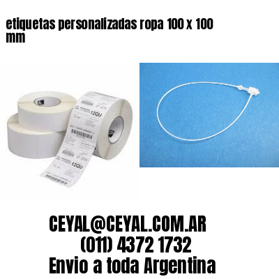 etiquetas personalizadas ropa 100 x 100 mm